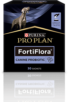 Purina Pro Plan FortiFlora Canine Probiotic kosttilskud, 30 poser.