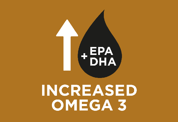 Øgede niveauer af omega-3 fedtsyrer: med EPA og DHA