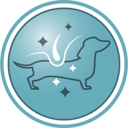 Hjælper med at holde din hunds pels smukt skinnende fra rod til spids