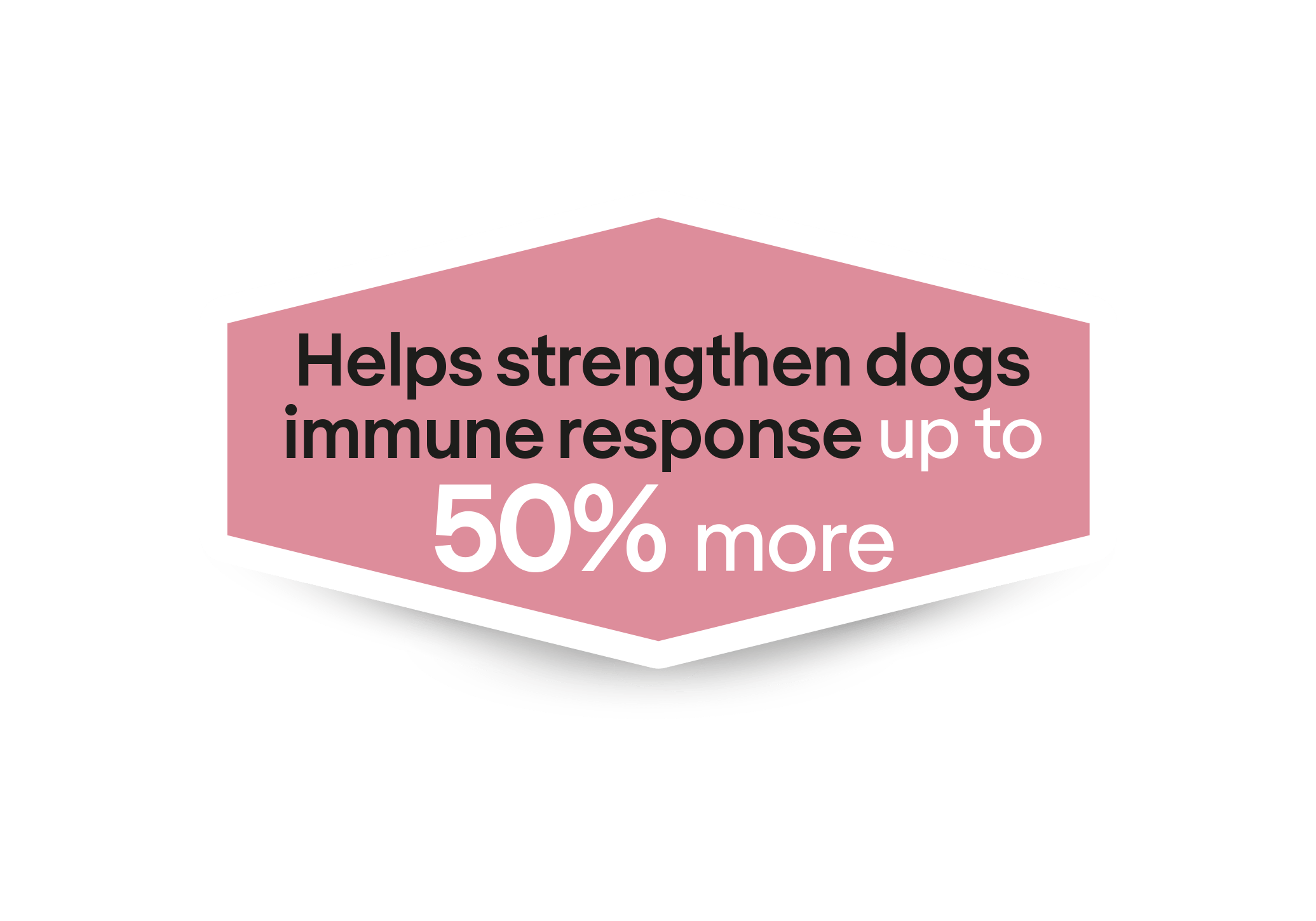 Hjælper med at styrke hundes immunforsvar med op til 50 % mere