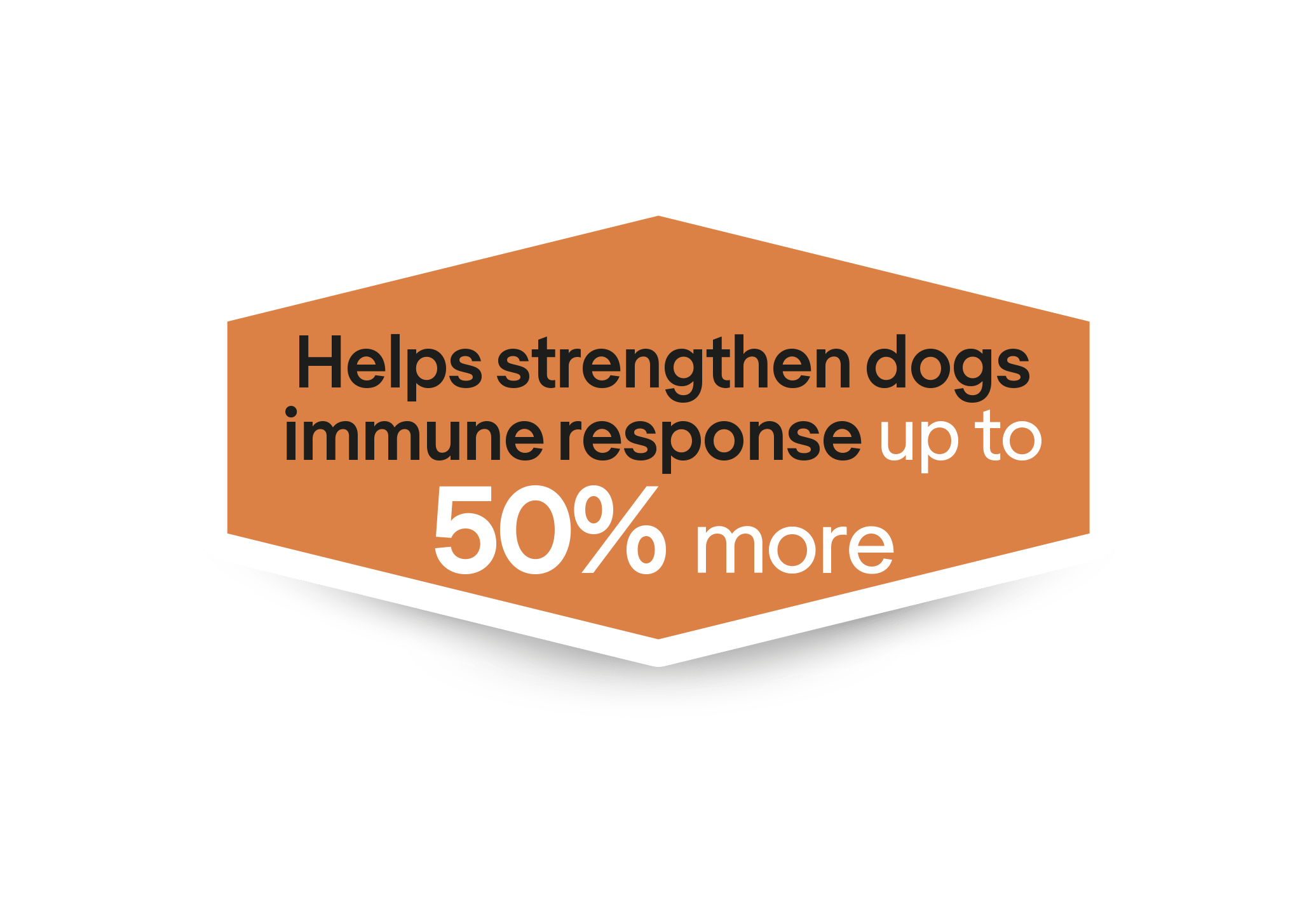 Hjælper med at styrke hundes immunforsvar med op til 50 % mere