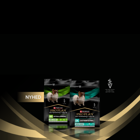 Purina Pro Plan Veterinary Diets hundefoder til små og mini hunde med Hypoallergenic- og Gastrointestinal-formler.